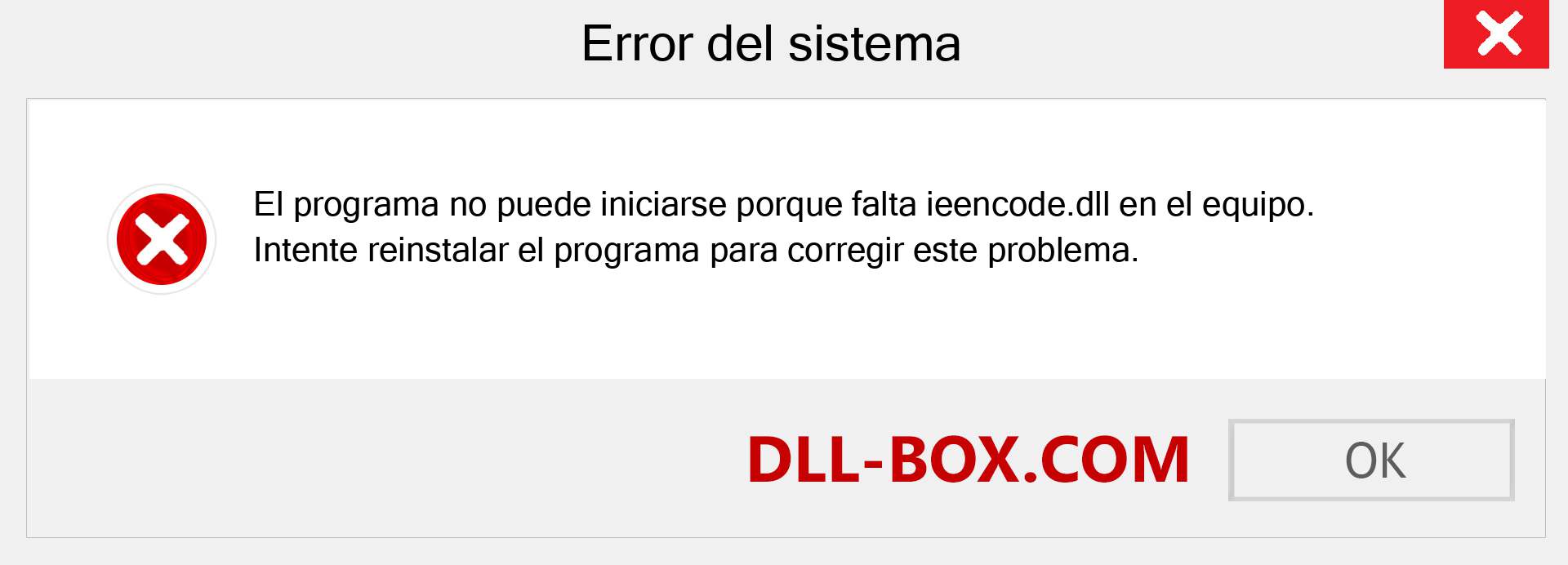 ¿Falta el archivo ieencode.dll ?. Descargar para Windows 7, 8, 10 - Corregir ieencode dll Missing Error en Windows, fotos, imágenes