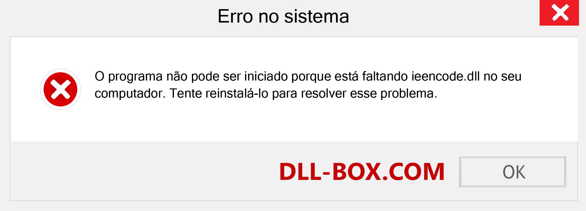 Arquivo ieencode.dll ausente ?. Download para Windows 7, 8, 10 - Correção de erro ausente ieencode dll no Windows, fotos, imagens